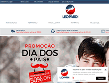 Tablet Screenshot of leopardi.com.br